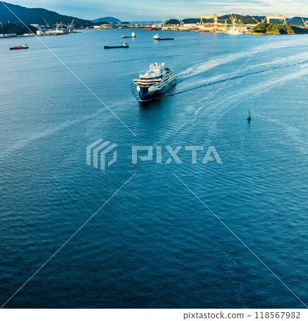Nagasaki Port Cruise Ship Arrival (National Geographic Resolution) From Megami Bridge Square Nagasaki Port Cruise Ship Arrival (National Geographic Resolution) From Megami Bridge Square 118567982