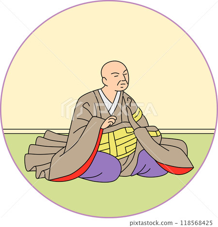 彩色圓形百人一術西行星 彩色圓形百人一術西行星 118568425
