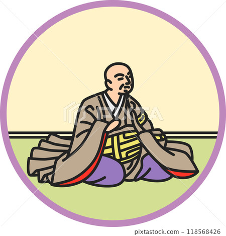 彩色圓形簡約百人一書西行星 彩色圓形簡約百人一書西行星 118568426