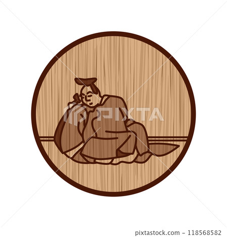 木雕圓形簡約百人一舟猿丸大由 木雕圓形簡約百人一舟猿丸大由 118568582