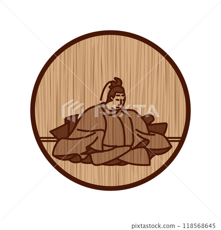 木雕圓形簡約百人一州光興皇帝 木雕圓形簡約百人一州光興皇帝 118568645