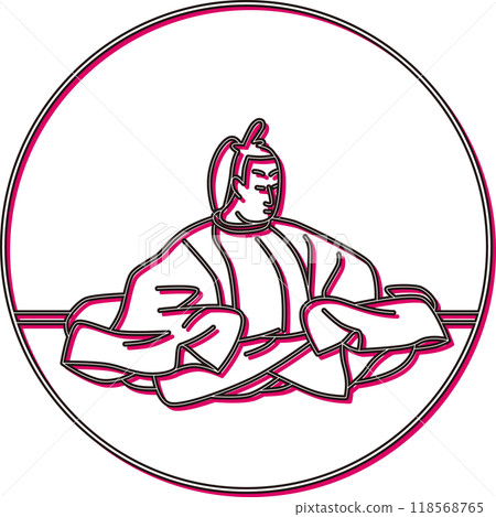 Color shadow circular Hyakunin Isshu Sanjo Udaijin Color shadow circular Hyakunin Isshu Sanjo Udaijin 118568765