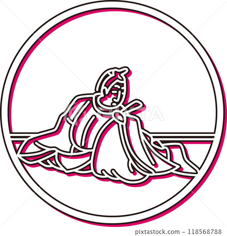 Yokouchi Bonkochi 的彩色陰影圓形簡單百人一集 Yokouchi Bonkochi 的彩色陰影圓形簡單百人一集 118568788