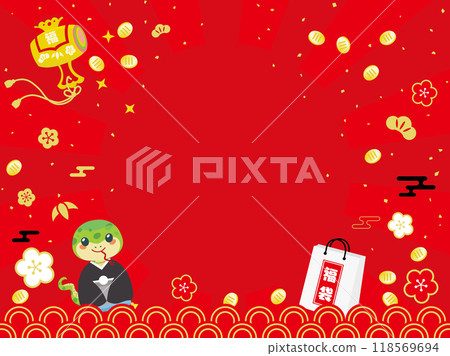 Background illustration of the New Year's sale for the year of the snake Background illustration of the New Year's sale for the year of the snake 118569694