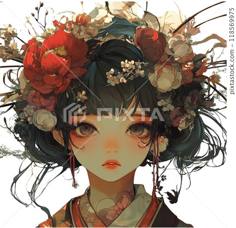 kimono, female, lady 118569975