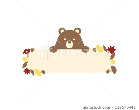 Autumn bear frame Autumn bear frame 118570448