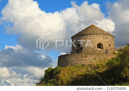 The Vauban tower in Port-en-Bessin-Huppain 118570889