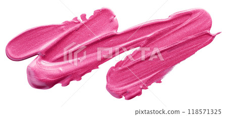 Shiny pink brush isolated on white background Shiny pink brush isolated on white background 118571325