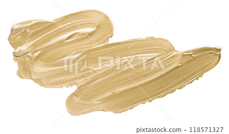 Shiny light brown brush isolated on white background Shiny light brown brush isolated on white background 118571327