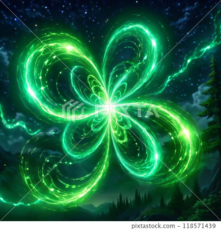 Natural attribute magic icon illustration Natural attribute magic icon illustration 118571439