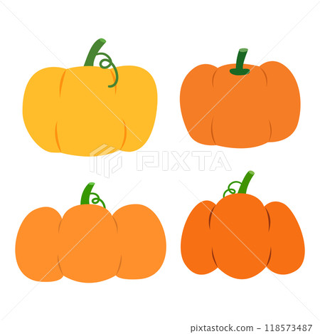 Various pumpkin graphic for halloween, autumn, festival and illustration 118573487