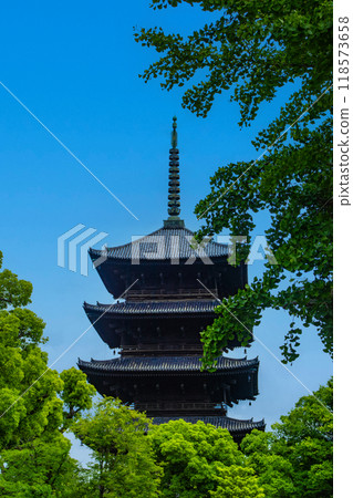 【京都風景】雄偉的東寺五層寶塔 118573658