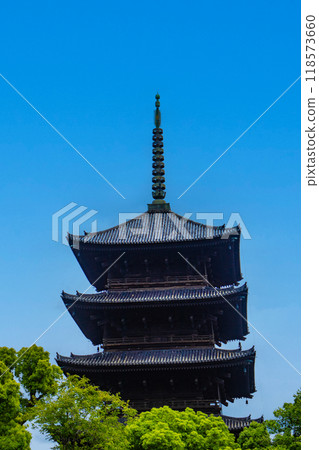【京都風景】雄偉的東寺五層寶塔 118573660