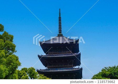 【京都風景】雄偉的東寺五層寶塔 118573662