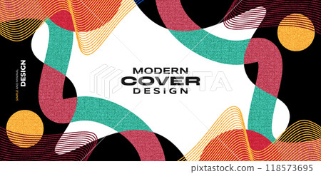 Creative Cover or Banner Design Template with Modern and Minimal Style for Identity, Branding, Advertising or Promotion. Abstract Layout Design with Dynamic and Colorful Elements Creative Cover or Banner Design Template with Modern and Minimal Style for Identity, Branding, Advertising or Promotion. Abstract Layout Design with Dynamic and Colorful Elements 118573695