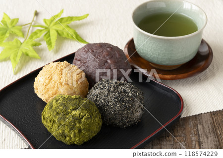 萩四色萩和茶 118574229