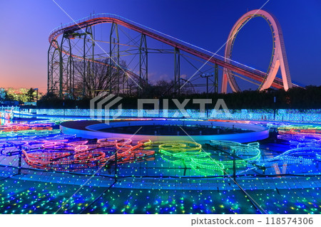 [Tokyo] Night view of Artemis's Court at Yomiuriland (Jewel Illumination) 118574306