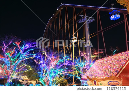 [Tokyo] Night view of Starlight Bandit at Yomiuriland (Jewel Illumination) 118574315