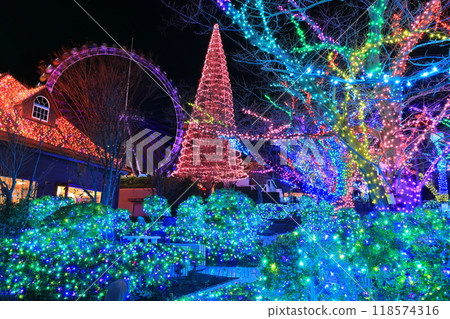 [Tokyo] Night view of Hermes Promenade at Yomiuriland (Jewel Illumination) 118574316