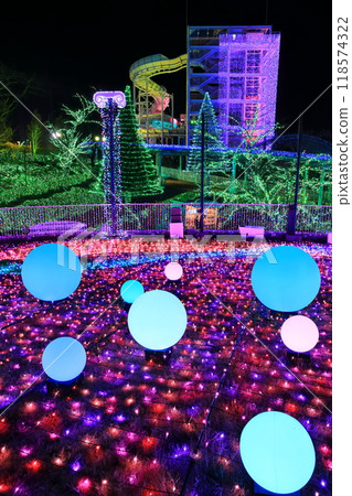 [Tokyo] Night view of the Jewelry Tower at Yomiuriland (Jewel Illumination) 118574322