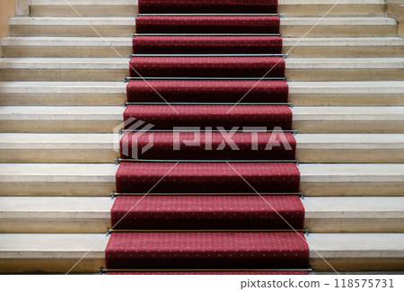 Entrance stairway of the Croatian Academy of Sciences and Arts in Zagreb 118575731