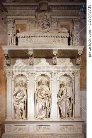 Altar of St. Regulus (Saints John the Baptist, Regulus and Sebastian) in the Cathedral of St Martin in Lucca, Italy 118575739
