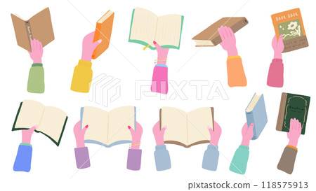 手拿著一本書,手拿著一本書,可愛的手繪插畫集 手拿著一本書,手拿著一本書,可愛的手繪插畫集 118575913