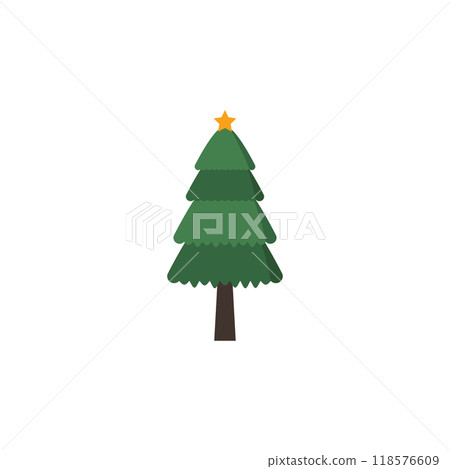 Christmas pine tree icon 118576609