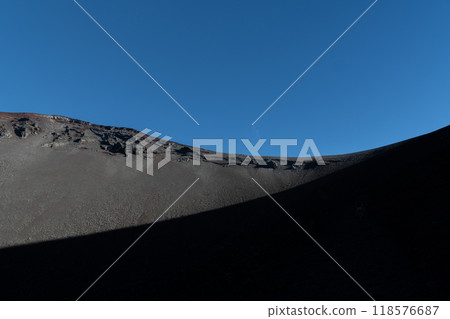Mount Fuji's crater, Hoei No. 1 Crater Mount Fuji's crater, Hoei No. 1 Crater 118576687