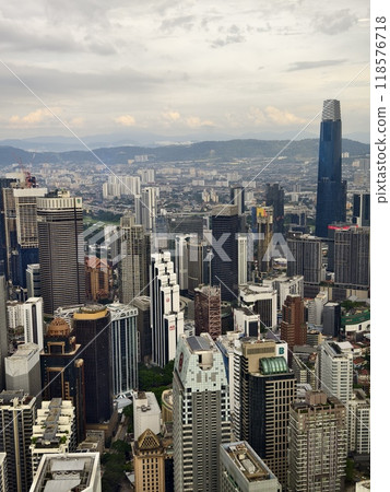 KUALA LUMPUR, MALAYSIA - AUGUST 28, 2024: Aerial view of Kuala Lumpur KUALA LUMPUR, MALAYSIA - AUGUST 28, 2024: Aerial view of Kuala Lumpur 118576718