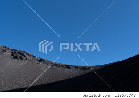Mount Fuji's crater, Hoei No. 1 Crater Mount Fuji's crater, Hoei No. 1 Crater 118576748