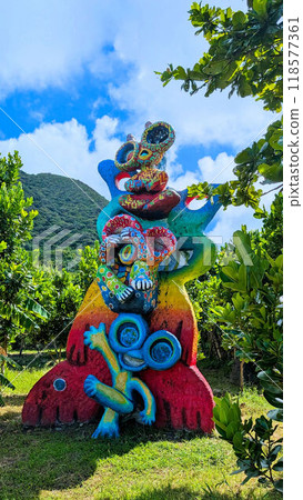 石垣島巨大的風獅景觀 118577361