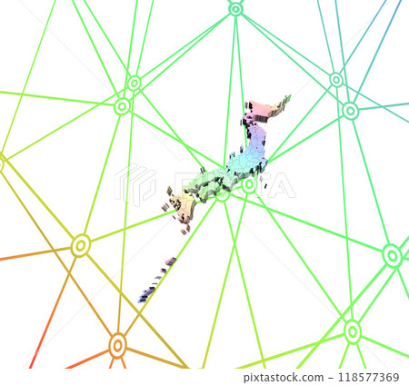日本列島/日本地圖網 118577369