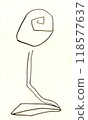 Pencil hand drawn rose flower 118577637
