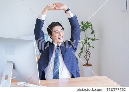 Businessman finished work Businessman finished work 118577762