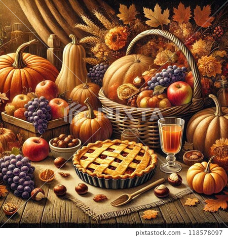 秋天的味道!溫馨溫暖的收穫桌 秋天的味道!溫馨溫暖的收穫桌 118578097