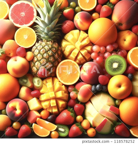 Fresh fruits 118578252