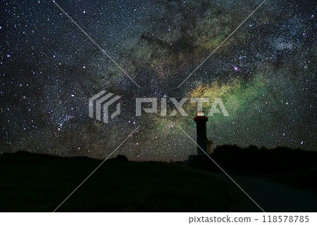 東平安名崎燈塔與天體 東平安名崎燈塔與天體 118578785