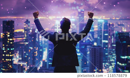 一個成功的人的形象 一個成功的人的形象 118578879