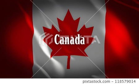 加拿大國旗上的國家名稱 加拿大國旗上的國家名稱 118579014