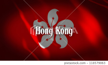 Name on the Hong Kong flag Name on the Hong Kong flag 118579063