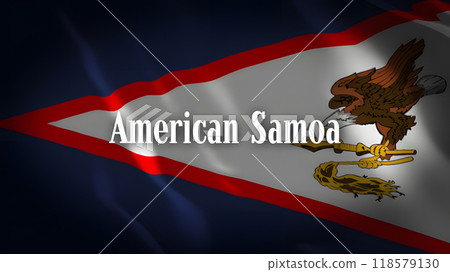 美屬薩摩亞國旗上的國家名稱 118579130