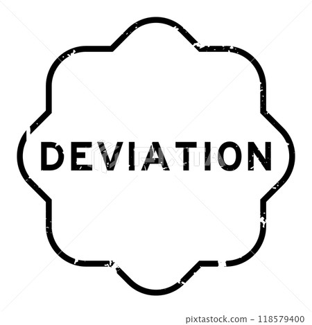 Grunge black deviation word rubber seal stamp on white background Grunge black deviation word rubber seal stamp on white background 118579400