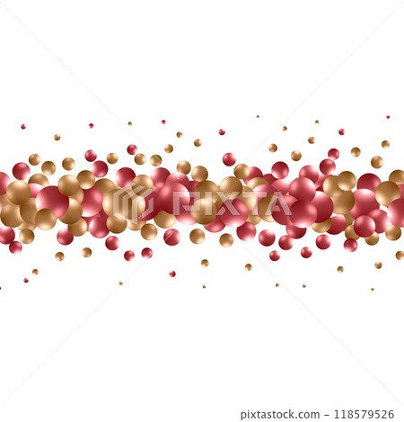 Vector illustration for your design. Luxurious beautiful background with color spheres. Natural pearls with highlights. Eps 10 118579526