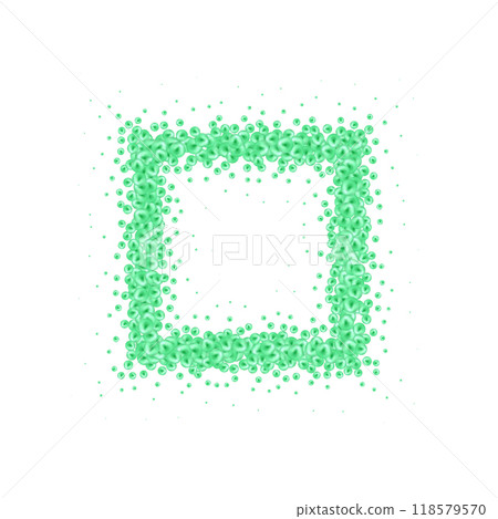 Nature, colorful, multicolored sea pearl background with small and big pearls isolated on transparent background. Photo frame. Eps 10 118579570