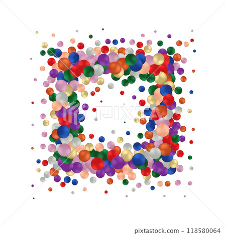 Abstract vector background of balloons. Frame. Colored circles. eps 10 Abstract vector background of balloons. Frame. Colored circles. eps 10 118580064