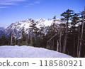 Hodaka mountain range of snowfall 118580921