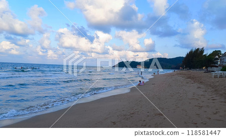 Sea landscape of Laem Sadet Beach Chanthaburi, Thailand Sea landscape of Laem Sadet Beach Chanthaburi, Thailand 118581447
