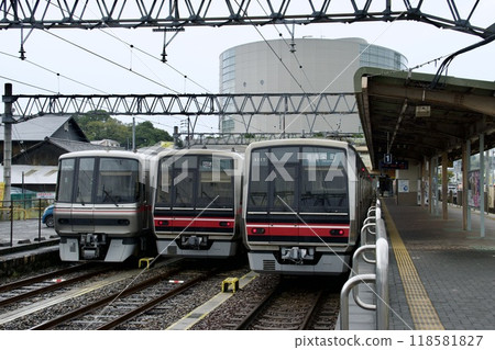將棋火車站 2 號站團體專用的名鐵、4000 系列和 3300 系列列車 將棋火車站 2 號站團體專用的名鐵、4000 系列和 3300 系列列車 118581827