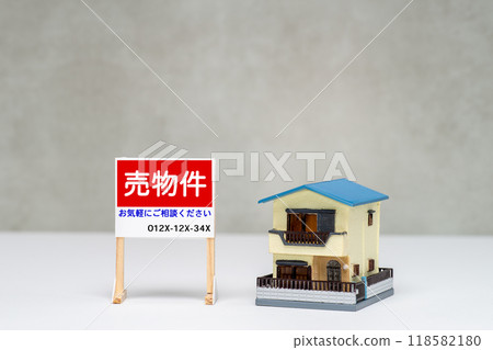 待售房產招牌及獨立屋的圖片 118582180